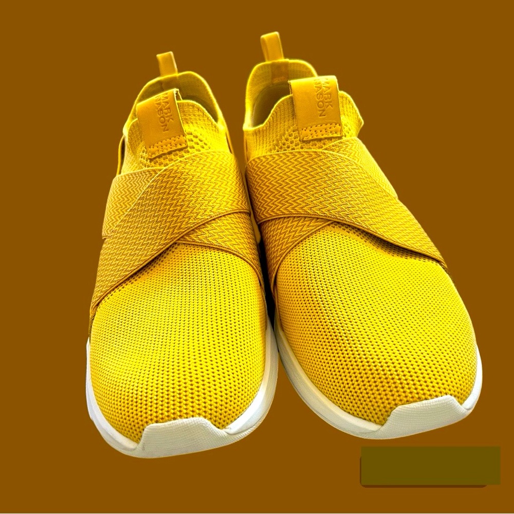 Mark Nason Modern Jogger Ziggy Sneaker Mustard Yellow Slip On Women's Size 9